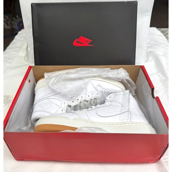 W Air Jordan‎ 1 Elevate High SE White/White-Sail Sneakers Size 9 - Picture 1 of 7